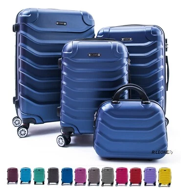 Valigia Fino Set 4Trolley Rigido grande, medio, picco beauty 8 ruote in ABS 2026