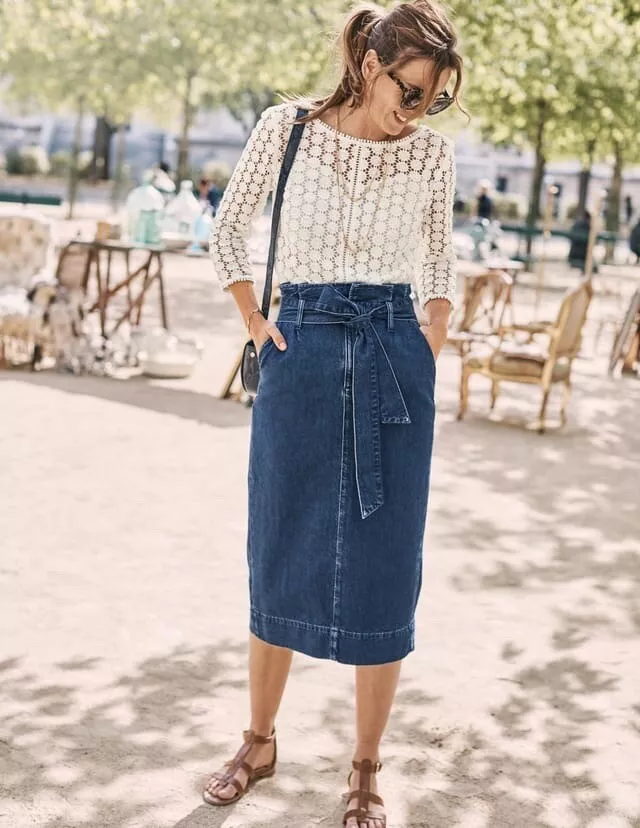 Paperbag skirt uk store