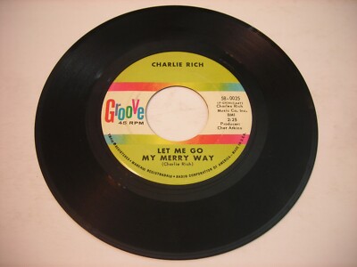 Charlie Rich Let Me Go My Merry Way / Big Boss Man 1963 45rpm VG++