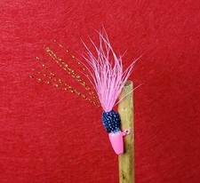 12 Grandpa's Crappie Jig 1/8oz Mustad #4 Hook Deer Belly Hair Tail w/Flash!!