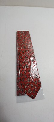 Deutsche Messe AG Tie - Red Drop Pattern Necktie - New