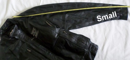 Harley Davidson Leather Jacket Coat CHOOSE LARGE OR SMALL Black Vented CLIH 248 - Picture 14 of 15
