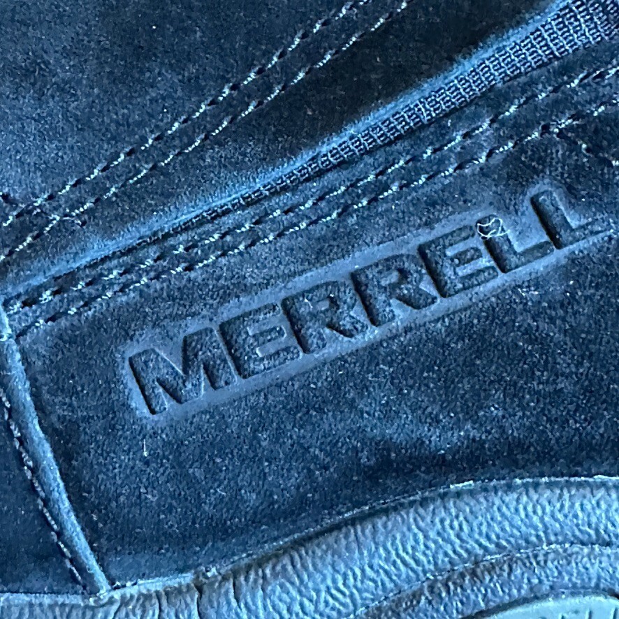 Merrell J60825 scarpe slip on uomo 7 5 Jungle Moc Midnight nere scamosciate