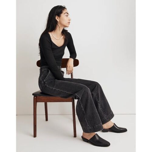 Madewell The Jesse Western Mule in vero nero - Foto 4 di 9