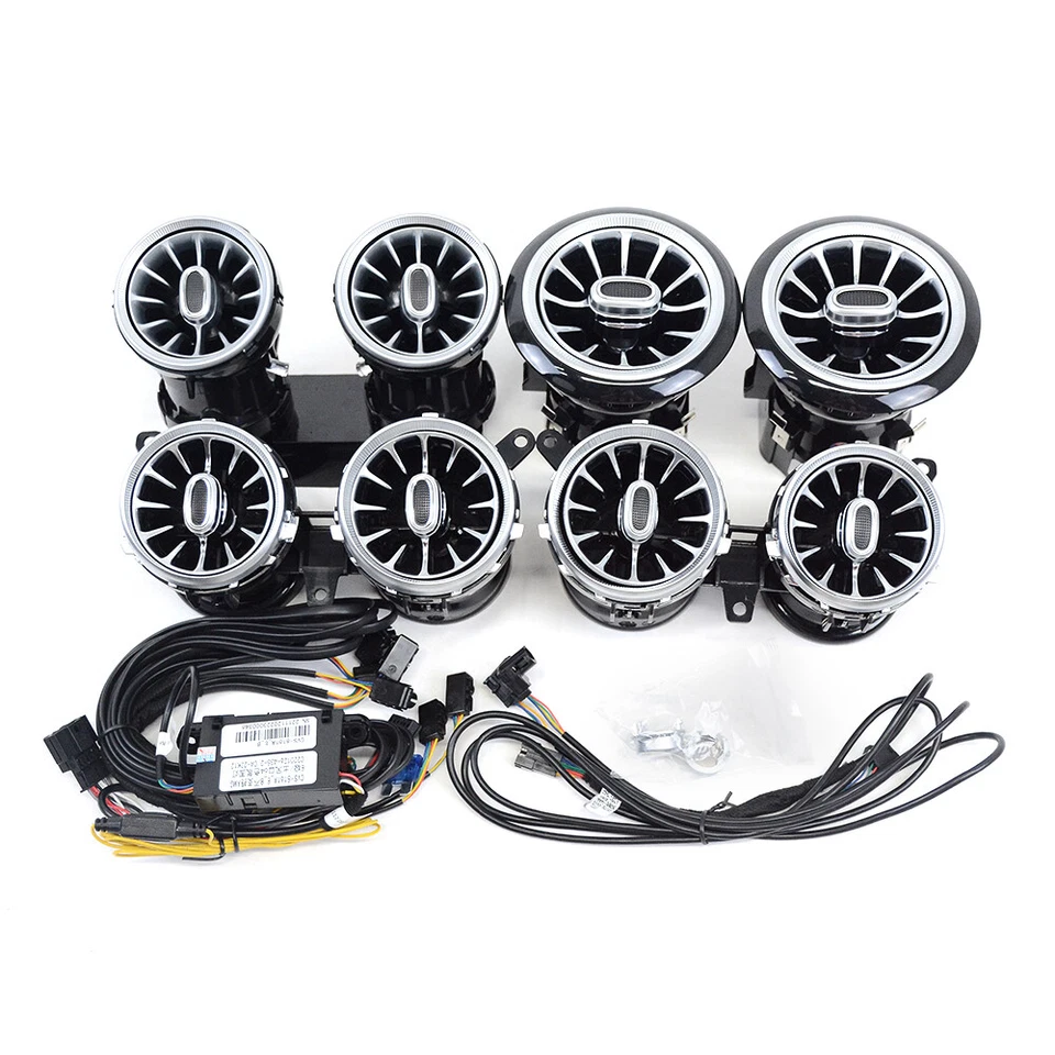 8PCS AC Vent Ambient Light For Mercedes Benz E-Class W213 2016-2023 64 Colors - Image 4 of 4