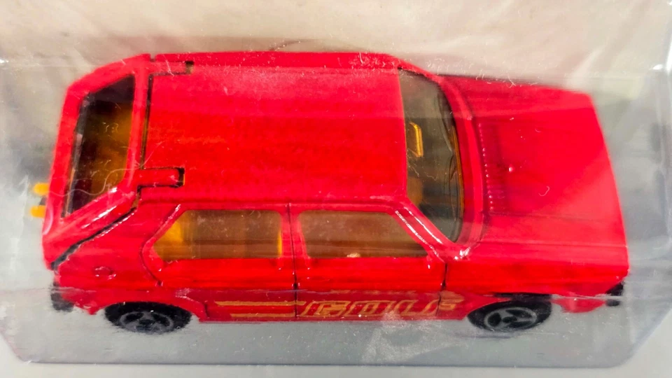 Vintage Majorette VW Rabbit / Volkswagen Golf / #210 / Rojo / Hecho en Francia Foto 3 de 4