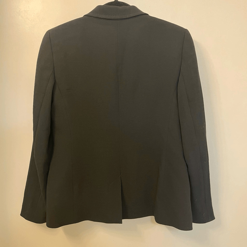 Escada Virgin Wool Black Lining Button Jacket Bla… - image 5