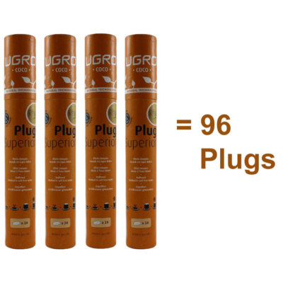 4 mal UGRO Coco Plugs je 24 Stk. Kokos Quelltabletten Plug