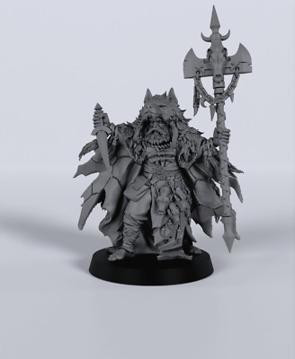 Figurine Shaman Chief - Échelle 28mm Pour D&D Et Wargame - Résine Imprimée 3D - Epic Miniatures