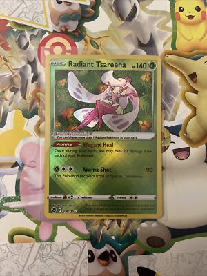 radiant tsareena pokemon card Ultra Rare Silver Tempest 016/195, NM The item available is listed in the Title Radiant Tsareena 016/195 23 Pokemon