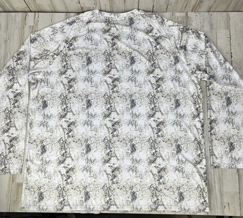Camiseta deportiva blanca manga larga Jockey para hombre talla XXL poliéster camuflaje Bn4 - Imagen 2 de 6
