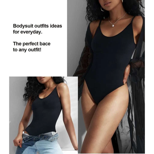 Women Shapewear Bodysuit Tummy Control Body Shaper Sculpting Snatched Waist Cami - Picture 8 of 48