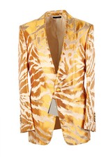 TOM FORD Atticus Gold Tuxedo Dinner Jacket Size 46 / 36R U.S. Jacket Blazer ...