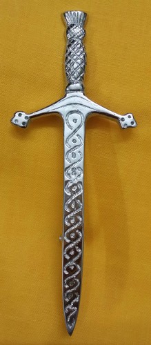 Scottish Kilt Pin Various Design Chrome/Highland Kilt Pins Metal 4''/Pin Brooch - Picture 9 of 36