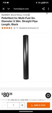 DuraVent, PelletVent 3" X 36" Double Wall  Black, Chimney Stove Pipe 