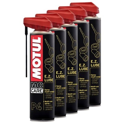 Multifunktionsspray MC CARE P4 EZ LUBE Motul 5 X 400 ml Multifunktionsöl Pflege