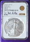 Eagle Privy Silver Eagle 2025 NGC MS70 Early Releases 1 oz Silver Coin, Salzburg