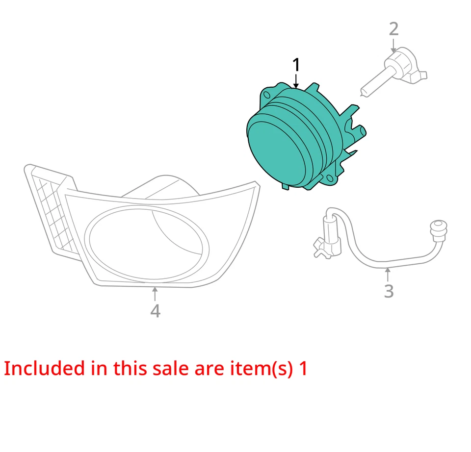 Cubierta de parachoques antiniebla con luz de esquina/estacionamiento montada para 04-07 MONTEREY 489519 Foto 3 de 4