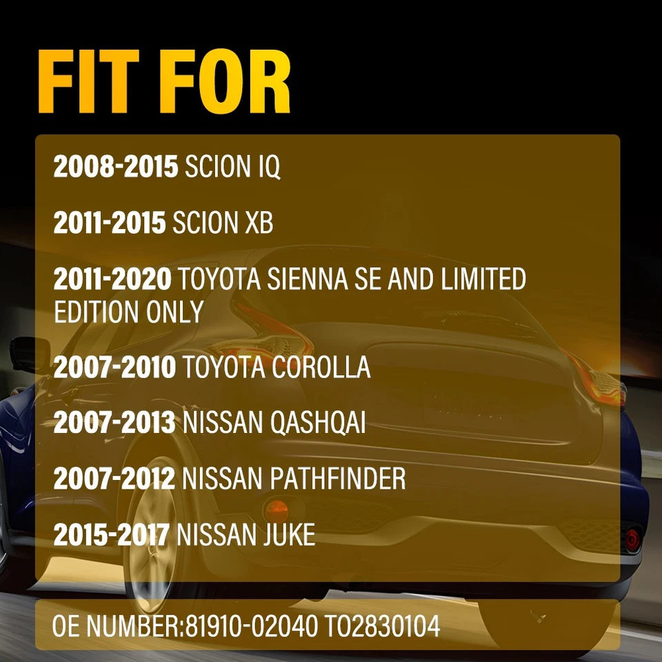2-20X Luces reflectoras LED traseras parachoques lámpara de freno para Toyota Corolla 07-10 Foto 2 de 4