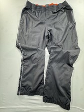 Nike Warm-Up Pants Y2K Grey w/ Orange White Zipper Leg Opening, Size: Youth XL