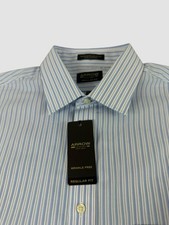 Arrow Men s XL 17 36/37 Long Sleeve Button Up Striped Shirt Casual New With Tags