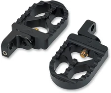 Joker Machine Adjustable Footpegs Serrated Short Black Harley Davidson Sportster