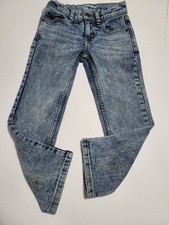 Wonder Nation Blue Acid Washed Adjustable Waist Straight Denim Size Toddler 5
