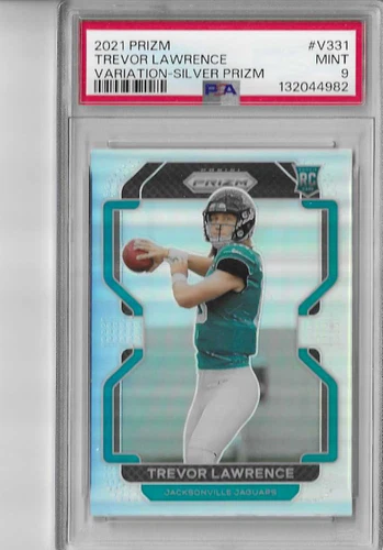 PSA 9 2021 Panini Silver Variation Prizm Trevor Lawrence RC