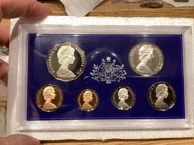 1973 Royal Australian Mint Proof Set Complete with a Certificate & Foams!