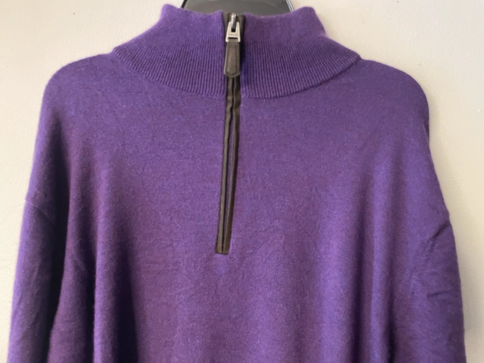 Suéter Pullover Orvis Merino Lana Cuarto Cremallera Talla: L Para Hombre Suave, Cálido, Acogedor Foto 3 de 4