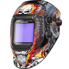 ARCCAPTAIN Auto Darkening Welding Helmet, 3.94"X3.66" Large Viewing Screen Tr...