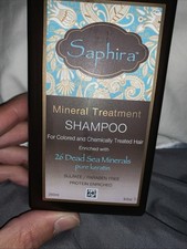 Image of (2) Saphira Mineral Treatment Shampoo 8.5 Oz Bottle New Not Used .