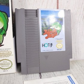 The Black Bass NES COMPLETE - Box, Game, Manual(Damaged) - CiB TESTED WORKING