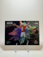 2025 Panini Prizm Draft Picks - Caleb Downs #2 BLACK COLOR BLAST SSP Ohio State