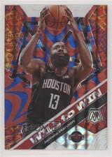 2019-20 Panini Mosaic Will to Win Reactive Blue Prizm 4/99 James Harden #20 ow1