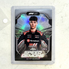 2025 Topps Chrome Formula 1 F1 Oliver Bearman Speed Demons Rookie Refractor Rc