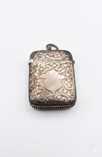 Rare 1901 William Hair Haseler Sterling Silver Vesta Case / Matchsafe -...