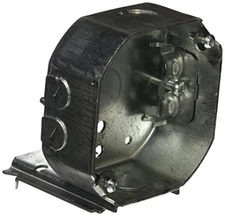 Hubbell Raco 4 in. Octagon Box, Drawn, 1-1/2 in. Deep, Three 1/2 in. KO's & NMSC