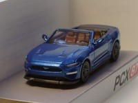 PCX Ford Mustang VI Cabriolet, 2020, Dunkelblau, Offen - 870564 - 1:87
