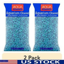 Caribbean 25 lb Aquarium Gravel Mixed Blue Decorative Fish Tank Healthy Bacteria