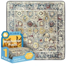 Washable Pee Pad for Dogs Extra Large, 72" x 72" Reusable Puppy Pads Waterpro...