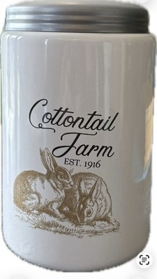 Arlington Designs Canister Jar Cottontail Farm Bunny Farmhouse Kitchen Decor