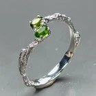 Gems jewelry Natural Chrome Diopside Ring 925 Sterling Silver Size 6.5 /R471937