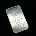 Vintage Engelhard 1 oz .999 Fine Silver Bar Little “E” in Globe S/N #FF43966