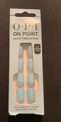 OPI On Point Instant Press On Mani Light Blue Suzi Without A Paddle ~NIB