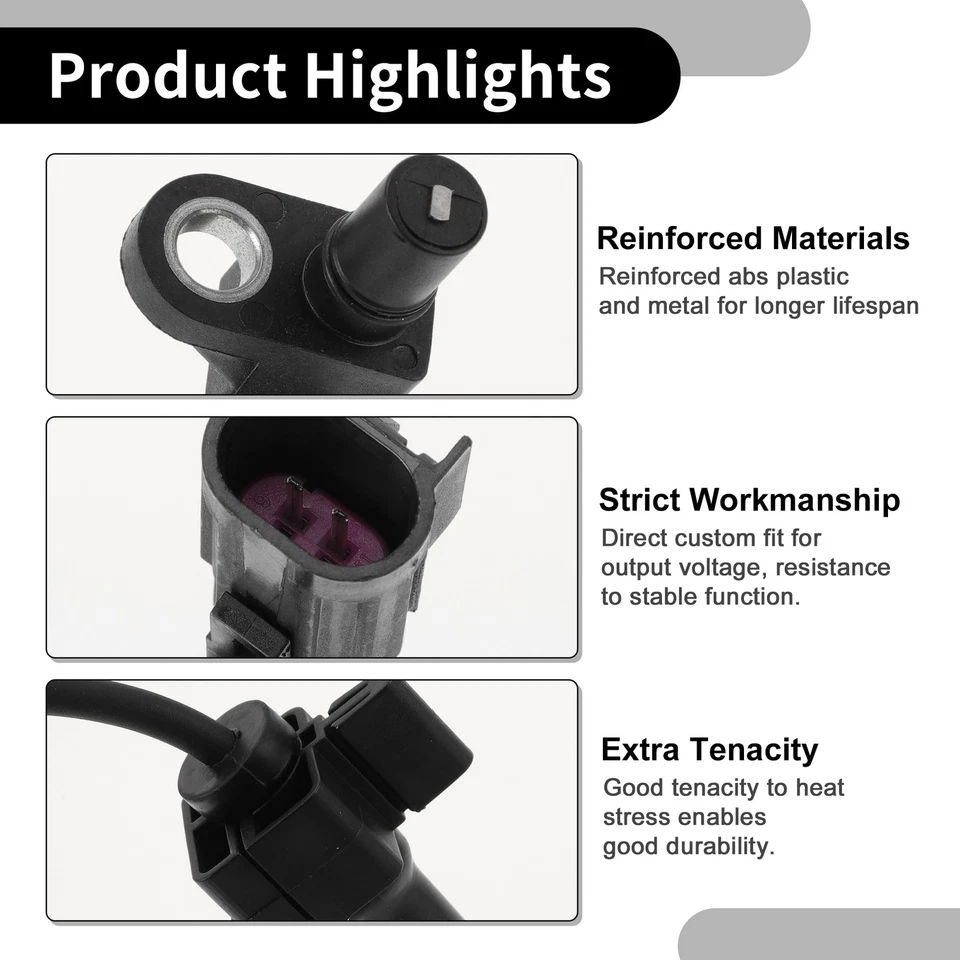 ABS Sensor No.15158254 Front Left or Right Fit for Buick Rainier 2004-2007 Foto 3 de 4