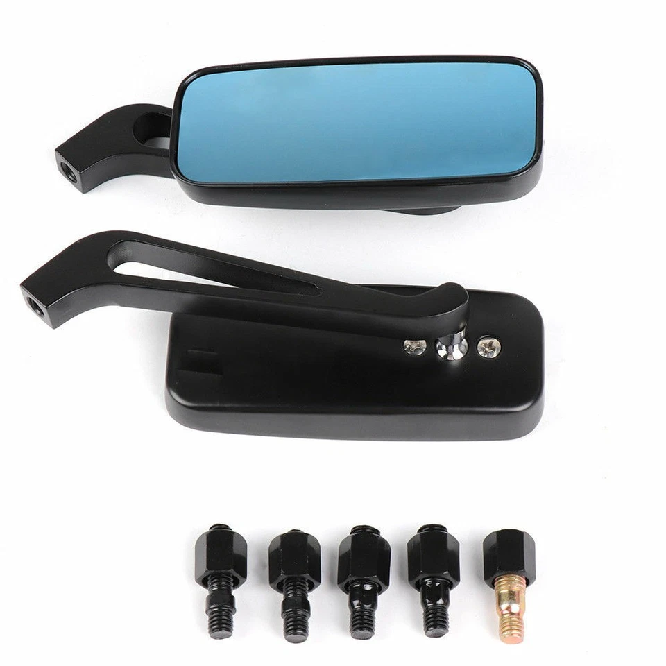 Espejos retrovisores rectangulares negros para motocicleta Suzuki Boulevard M109R 2018 Foto 4 de 4