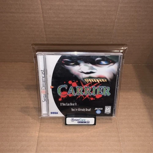 Carrier (Sega Dreamcast, 2000) Complete CIB W/ Rare Registration Card- Tested