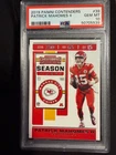 2019 Panini Contenders Patrick Mahomes II #39 PSA 10 Gem Mint Chiefs