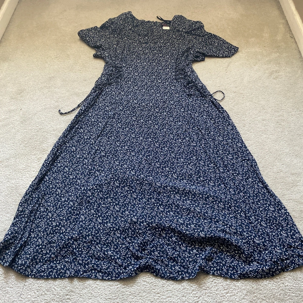 chinese dress ladies Harper Maxi Dress, in Steel Blue Chiffon, Size: XL | Show Me Your Mumu